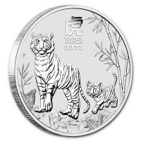 Strieborná minca Year of the Tiger - Rok Tygra 1 oz (2022)