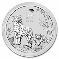 Strieborná minca Year of the Tiger - Rok Tygra 1 oz (2022)