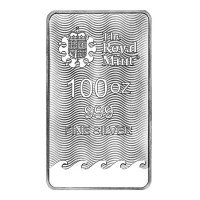 Strieborná tehla Britannia 100 oz