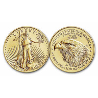 Zlatá minca American Gold Eagle 1/10 oz Type2