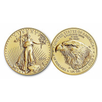 Zlatá minca American Gold Eagle 1/4 oz Type2