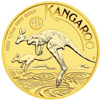 Zlatá minca Australian Kangaroo 1/4 oz 2026 40. výročie