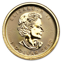 Zlatá minca Canadian Maple Leaf 1/20 oz