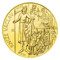 Zlatá minca 10 000 Kč 1100. výročie začiatku vlády kniežaťa Václava STANDARD 1 oz