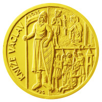 Zlatá minca 10 000 Kč 1100. výročie začiatku vlády kniežaťa Václava PROOF 1 oz