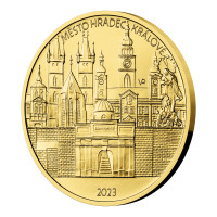 Zlatá minca ČNB 5.000 Kč Hradec Králové STANDARD