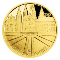 Zlatá minca ČNB 5.000 Kč Kroměříž PROOF