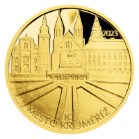 Zlatá minca ČNB 5.000 Kč Kroměříž PROOF 1/2 oz
