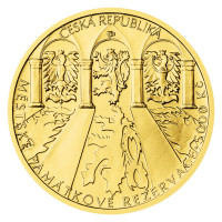 Gold coin ČNB 5.000 Kč Kroměříž STANDARD 1/2 oz