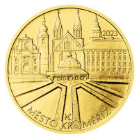 Zlatá minca ČNB 5.000 Kč Kroměříž STANDARD 1/2 oz