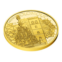 Gold coin ČNB 5.000 Kč Olomouc PROOF 1/2 oz