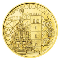 Zlatá minca ČNB 5.000 Kč Olomouc STANDARD