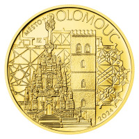 Zlatá minca ČNB 5.000 Kč Olomouc STANDARD 1/2 oz