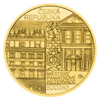 Zlatá minca ČNB 5.000 Kč Plzeň PROOF 1/2 oz