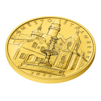 Zlatá minca ČNB 5.000 Kč Štramberk STANDARD 1/2 oz