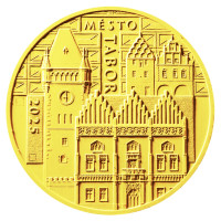 Zlatá minca ČNB 5.000 Kč Tábor PROOF 1/2 oz