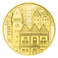 Zlatá minca ČNB 5.000 Kč Tábor PROOF 1/2 oz