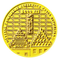 Zlatá minca ČNB 5.000 Kč Tábor PROOF 1/2 oz