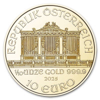 Zlatá minca Wiener Philharmoniker 1/10 oz