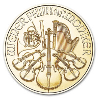 Zlatá minca Wiener Philharmoniker 1/10 oz 2026