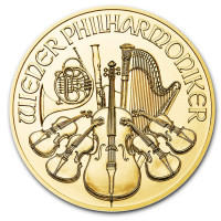 Zlatá minca Wiener Philharmoniker 1/10 oz