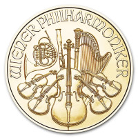 Zlatá minca Wiener Philharmoniker 1/10 oz