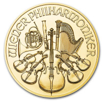 Zlatá minca Wiener Philharmoniker 1/4 oz