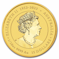 Zlatá minca Year of the Dragon - Rok Draka 1/10 oz (2024)