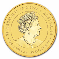 Zlatá minca Year of the Dragon - Rok Draka 1/4 oz (2024)