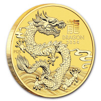 Zlatá minca Year of the Dragon - Rok Draka 1/4 oz (2024)