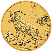 Zlatá minca Year of the Horse - Rok Koně 1/10 oz (2027)