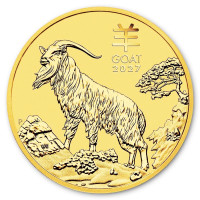 Zlatá minca Year of the Goat - Rok Kozy 1/10 oz (2027)