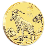 Zlatá minca Year of the Goat - Rok Kozy 1 oz (2027)