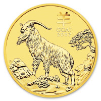 Zlatá minca Year of the Goat - Rok Kozy 1 oz (2027)