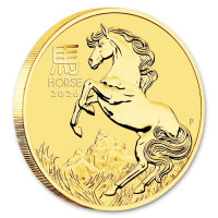 Zlatá minca Year of the Horse - Rok Koně 1/4 oz (2026)