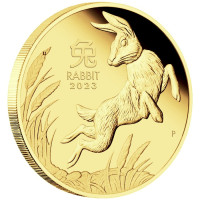 Zlatá minca Year of the Rabbit - Rok Králika 1/4 oz (2023)