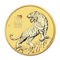 Zlatá minca Year of the Tiger - Rok Tigra 1/10 oz (2022)