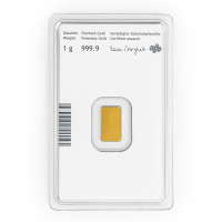 Zlatý zliatok 1g Münze Österreich